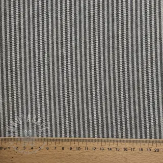 Decoratiestof DOBBY Colored stripe graphite