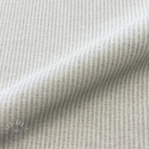 Decoratiestof DOBBY Colored stripe light grey