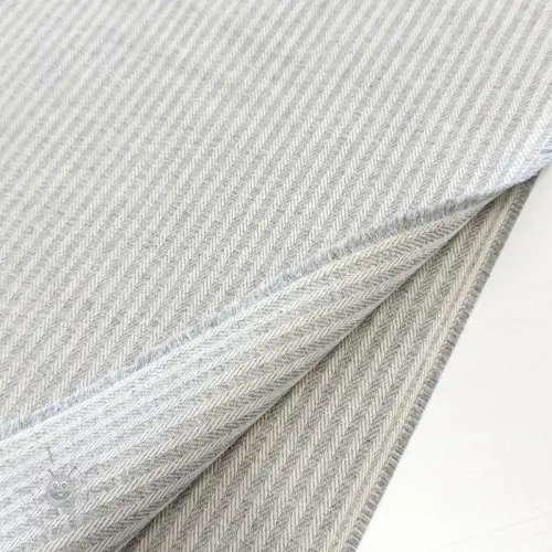 Decoratiestof DOBBY Colored stripe light grey