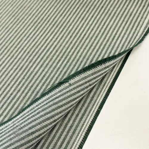 Decoratiestof DOBBY Colored stripe bottle green