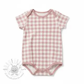 Katoenen stof FLANNEL BIG Check light pink
