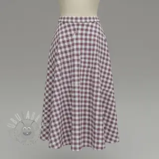 Katoenen stof FLANNEL BIG Check mauve