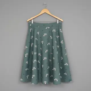 Bavlnená látka FLANNEL Zebras green