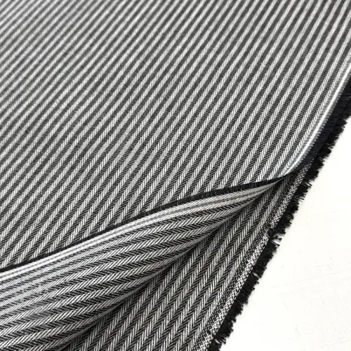 Decoratiestof DOBBY Colored stripe black
