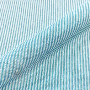 Decoratiestof DOBBY Colored stripe turquoise