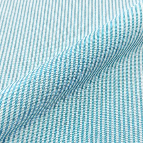 Dekoračná látka DOBBY Colored stripe turquoise