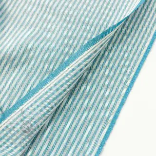Decoratiestof DOBBY Colored stripe turquoise