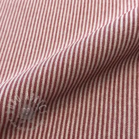Decoratiestof DOBBY Colored stripe burgundy