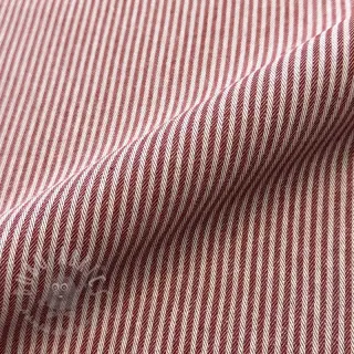 Decoratiestof DOBBY Colored stripe burgundy