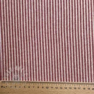 Decoratiestof DOBBY Colored stripe burgundy