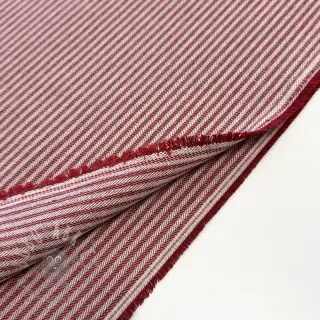 Decoratiestof DOBBY Colored stripe burgundy