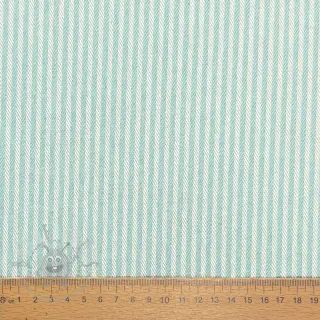Decoratiestof DOBBY Colored stripe mint