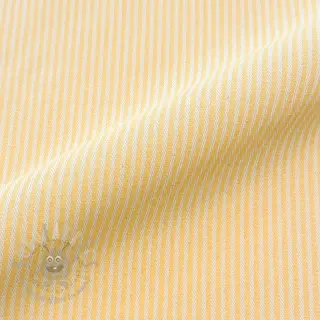 Decoratiestof DOBBY Colored stripe pastel yellow