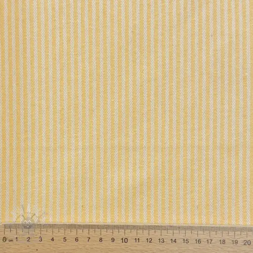 Decoratiestof DOBBY Colored stripe pastel yellow