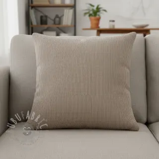 Decoratiestof DOBBY Colored stripe coffee