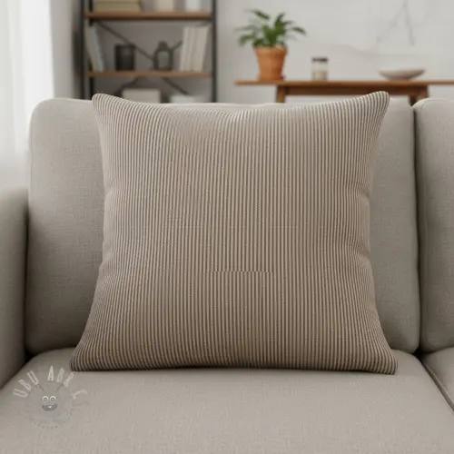 Decoratiestof DOBBY Colored stripe coffee
