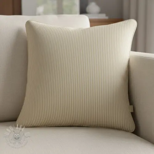 Decoratiestof DOBBY Colored stripe sand