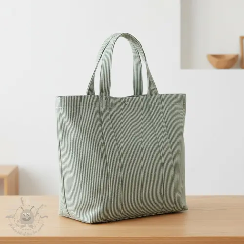 Decoratiestof DOBBY Colored stripe bottle green