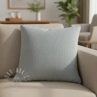 Decoratiestof DOBBY Colored stripe blue