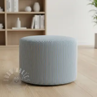 Decoratiestof DOBBY Colored stripe blue