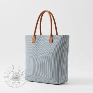 Decoratiestof DOBBY Colored stripe blue