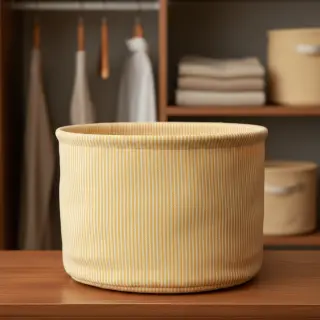 Dekoračná látka DOBBY Colored stripe warm yellow
