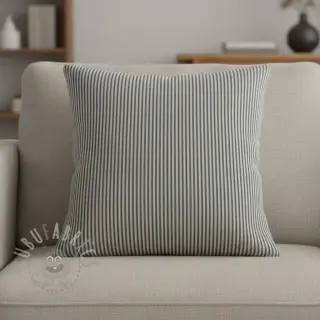Decoratiestof DOBBY Colored stripe black