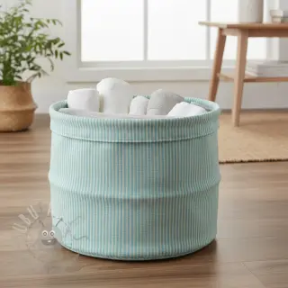 Decoratiestof DOBBY Colored stripe mint