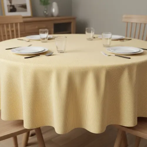 Dekoračná látka DOBBY Colored stripe pastel yellow