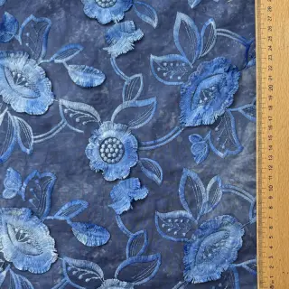 Bavlnená látka TIE DYE EMBROIDERY Flora design B