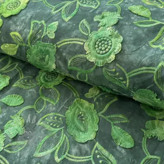 Katoenen stof TIE DYE EMBROIDERY Flora design En