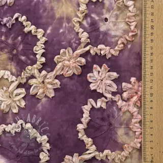 Katoenen stof TIE DYE EMBROIDERY Eva tape design D