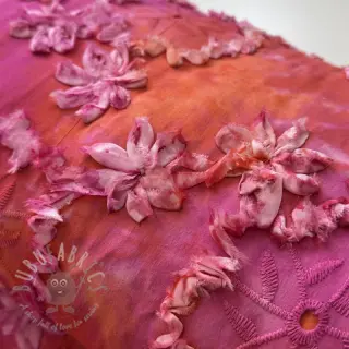 Katoenen stof TIE DYE EMBROIDERY Eva tape design F