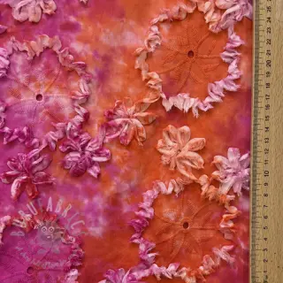 Katoenen stof TIE DYE EMBROIDERY Eva tape design F