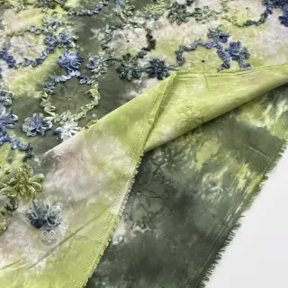 Katoenen stof TIE DYE EMBROIDERY Eva tape design A