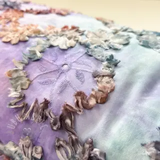 Katoenen stof TIE DYE EMBROIDERY Eva tape design C