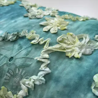 Katoenen stof TIE DYE EMBROIDERY Eva tape design B