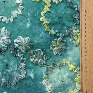 Katoenen stof TIE DYE EMBROIDERY Eva tape design B
