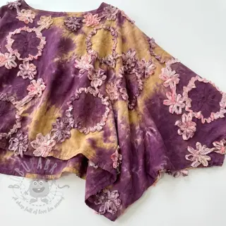 Katoenen stof TIE DYE EMBROIDERY Eva tape design D