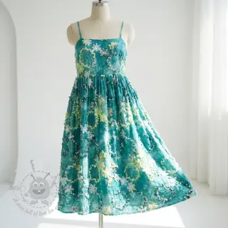Katoenen stof TIE DYE EMBROIDERY Eva tape design B