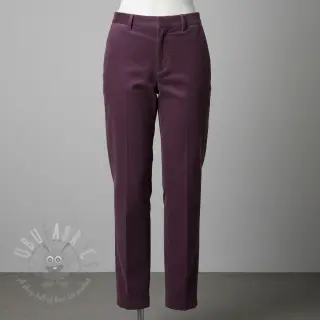 Babyrib cord aubergine