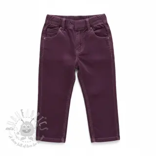 Babyrib cord aubergine