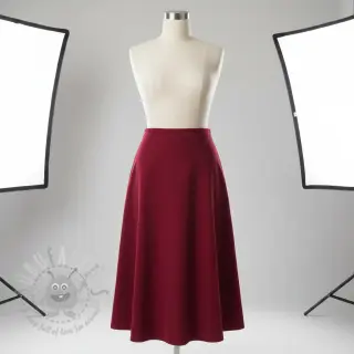Babyrib cord dark cerise