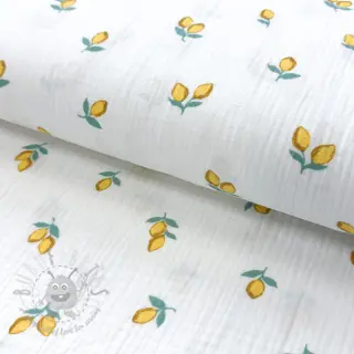 Dubbelgaas/mousseline Fruits lemon ORGANIC