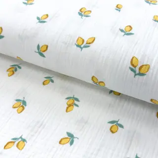 Dvojitá gázovina/mušelín Fruits lemon ORGANIC