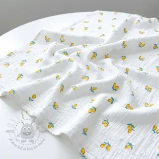 Dubbelgaas/mousseline Fruits lemon ORGANIC