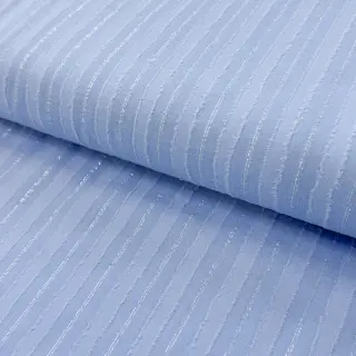 Bavlnená látka VOILE LUREX Stripes light blue