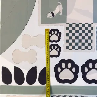 Bavlnená látka Dog PANEL digital print