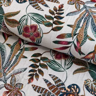 Decoratiestof jacquard Neroli allover blanc