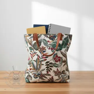 Decoratiestof jacquard Neroli allover blanc